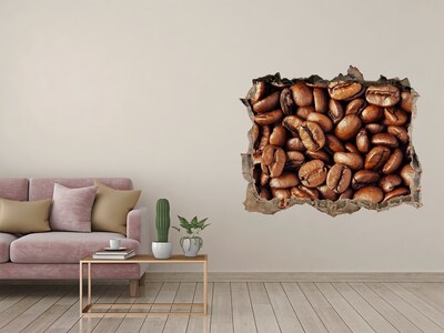 Wandfolien Loch in der Wand Kaffee in einem kleinen Laden