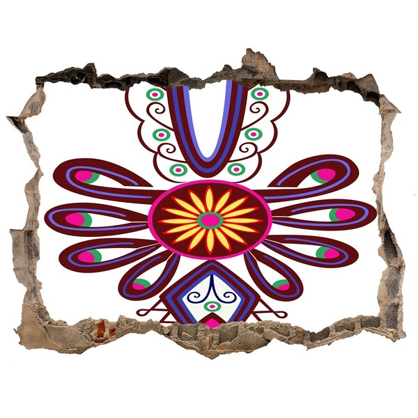 Wandtattoos Loch Buntes ethnisches Muster