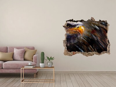 3D Wandtattoos Loch in der Wand Adler in einer zerstörten Mauer