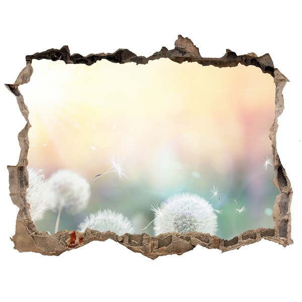 Wandtattoos Mauerdurchbruch Die Blumenwelt hinter dem Loch