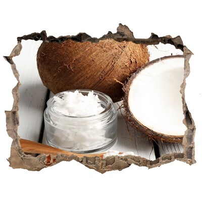 3D Wandsticker Loch Kokosnussgenuss