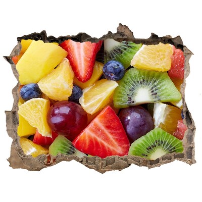 3D Wandtattoos Loch in der Wand Fruchtparadies aus Beton