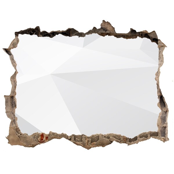 Wandfolien Loch in der Wand Zerbrochene Mauer mit Lichtreflexion