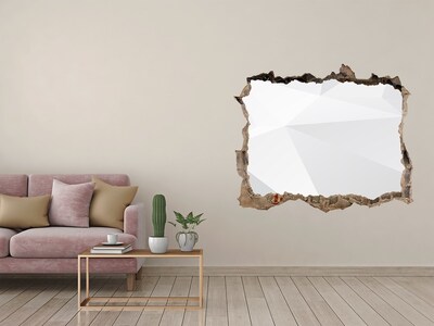 Wandfolien Loch in der Wand Zerbrochene Mauer mit Lichtreflexion