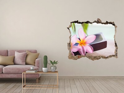 3D Wandtattoos Loch in der Wand Blume in einem Loch in der Wand