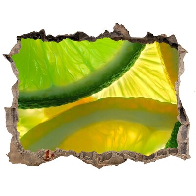 Wandtattoos Loch Grüne Limette in einem kleinen Laden