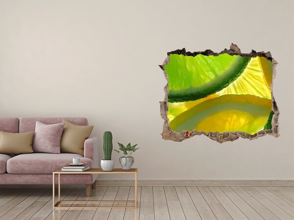 Wandtattoos Loch Grüne Limette in einem kleinen Laden