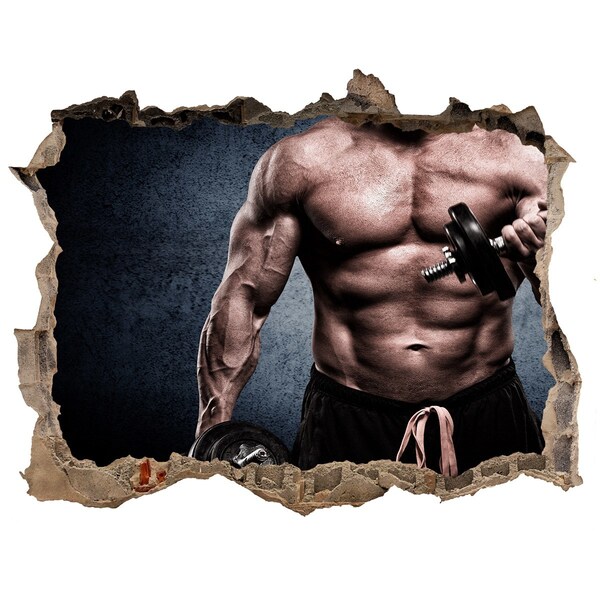 3D Wandsticker Loch Der Aktor in Aktion