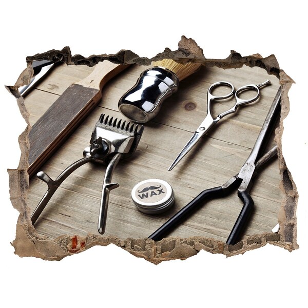 Wandtattoos Loch Friseur-Workshop