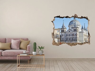 Wandtattoos Mauerdurchbruch Die historische Kathedrale in der Stadt