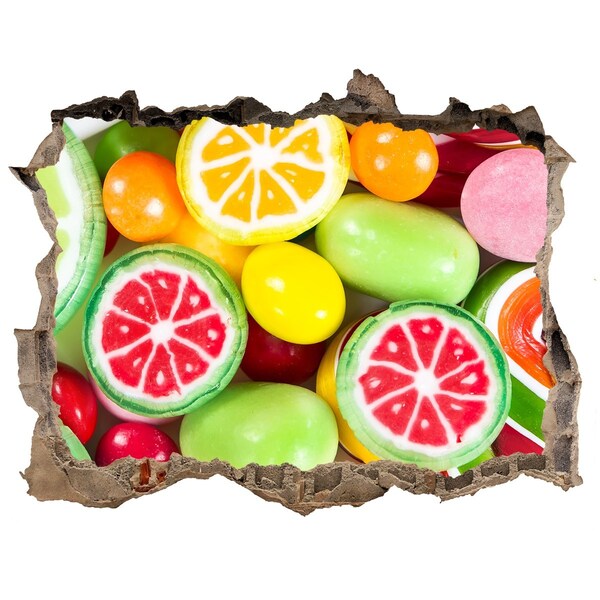 Wandtattoos Mauerdurchbruch Süßes Süßigkeitenparadies