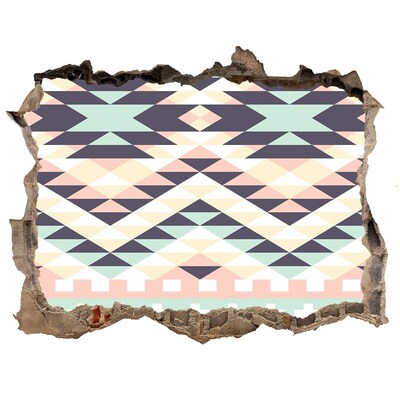 3D Wandsticker Loch Geometrie im Loch