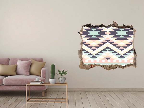 3D Wandsticker Loch Geometrie im Loch