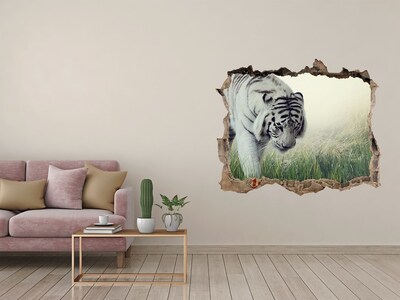 3D Wandtattoos Loch in der Wand Tiger in freier Wildbahn
