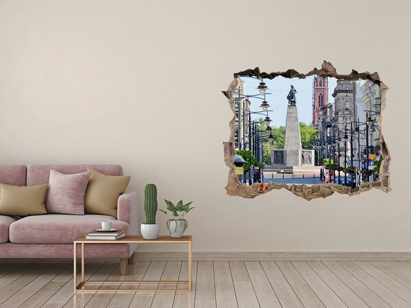 Wandtattoos Loch Straße mit einem Denkmal