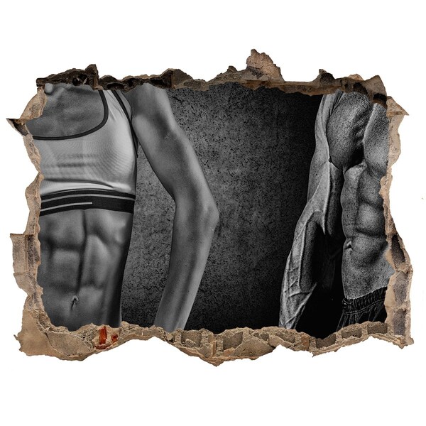 3D Wandtattoos Loch in der Wand Stärke und Entschlossenheit