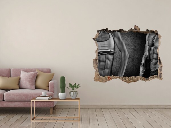 3D Wandtattoos Loch in der Wand Stärke und Entschlossenheit