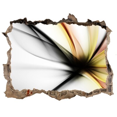 Wandtattoos Mauerdurchbruch Eine zerbrochene Mauer mit einem abstrakten Muster