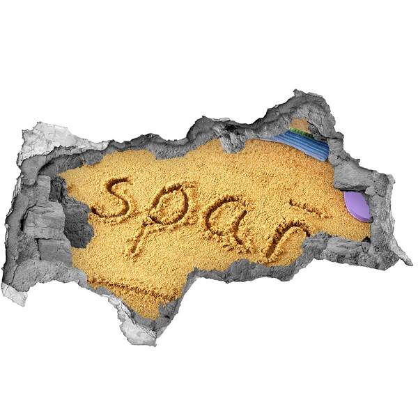 Wandtattoos Loch Strand mit Sand