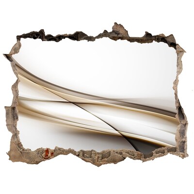 Wandtattoos Mauerdurchbruch Abstrakter Raum hinter der Wand