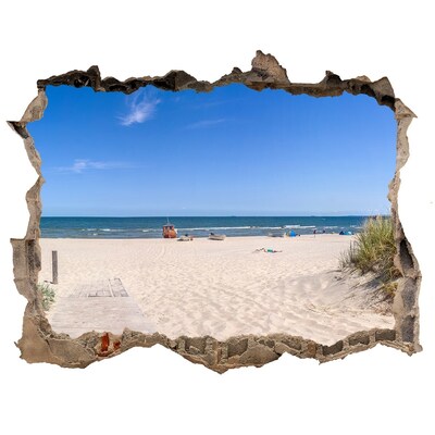 3D Wandsticker Loch Strand am Meer