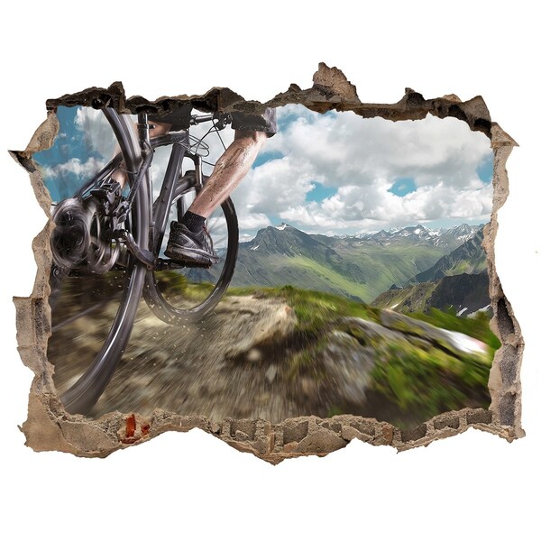 Wandtattoos Mauerdurchbruch Mountainbike-Strecke