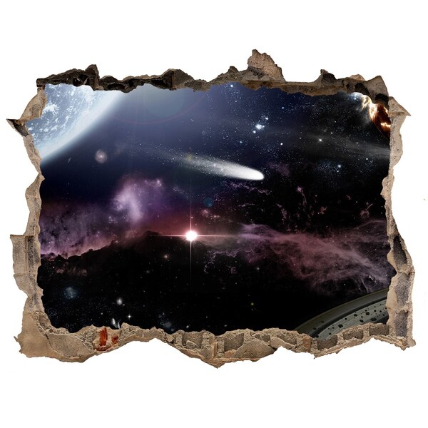 3D Wandsticker Loch Der kosmische Raum jenseits des Lochs