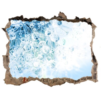 Wandtattoos Loch Löwenzahn in Blau