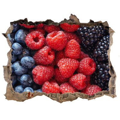 Wandfolien Loch in der Wand Fruchtparadies in der Mauer