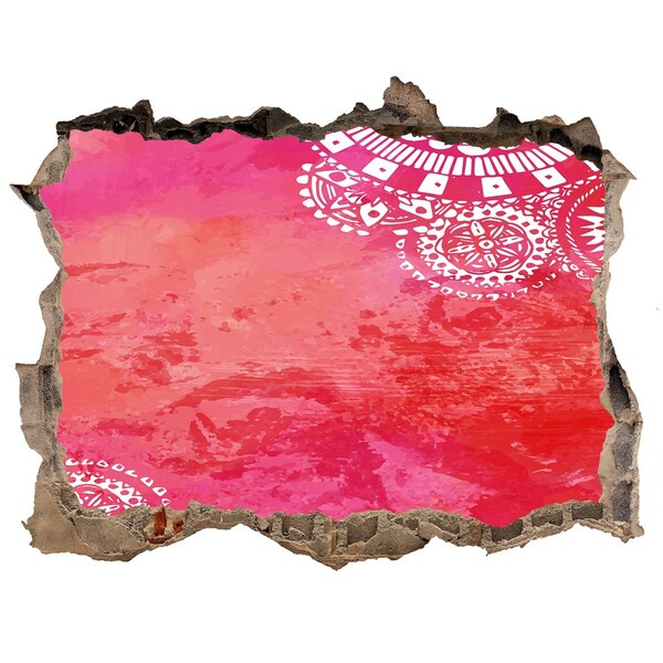 Wandfolien Loch in der Wand Buntes Loch in der Wand