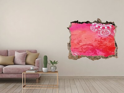 Wandfolien Loch in der Wand Buntes Loch in der Wand