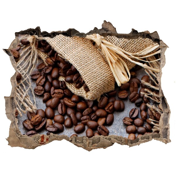 3D Wandtattoos Loch in der Wand Kaffee in einer verfallenen Mauer