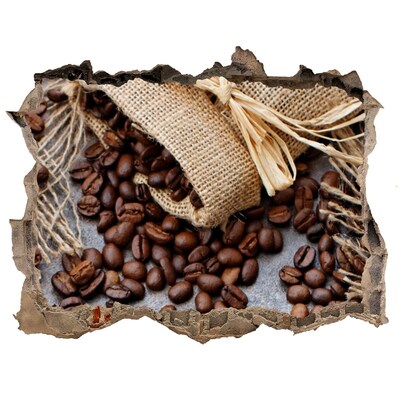 3D Wandtattoos Loch in der Wand Kaffee in einer verfallenen Mauer