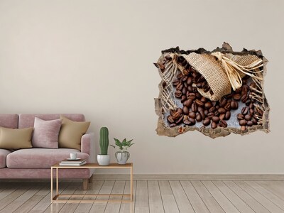 3D Wandtattoos Loch in der Wand Kaffee in einer verfallenen Mauer