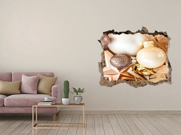 3D Wandsticker Loch Weihnachtsdekorationen für kleine Läden