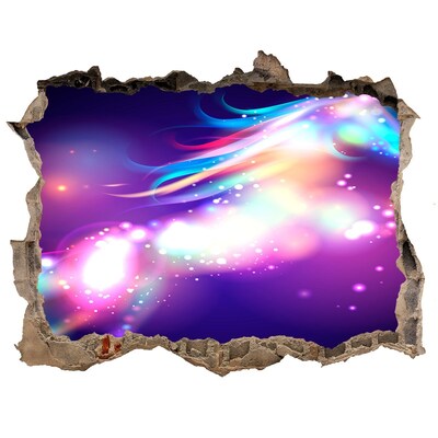 3D Wandtattoos Loch in der Wand Eine kosmische Explosion der Farben
