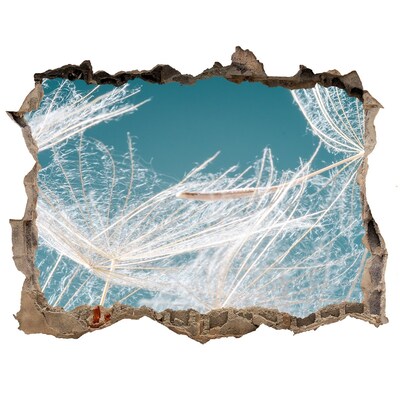 3D Wandsticker Loch Blumenträume hinter der Mauer