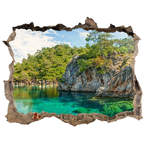 3D Wandtattoos Loch in der Wand Paradise Bay