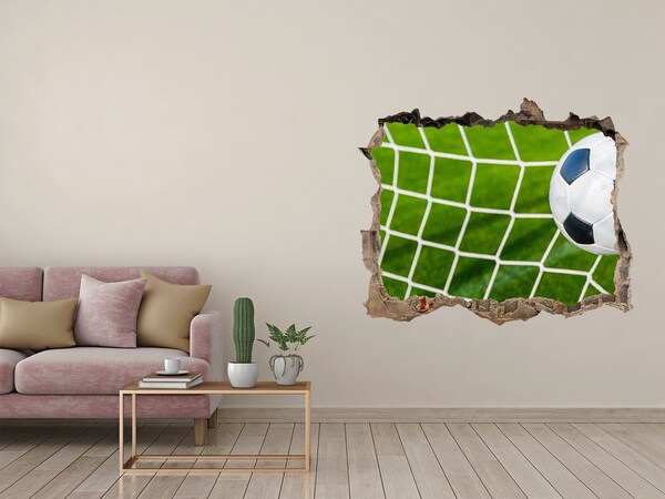 3D Wandtattoos Loch in der Wand Ein Tor im Fußball