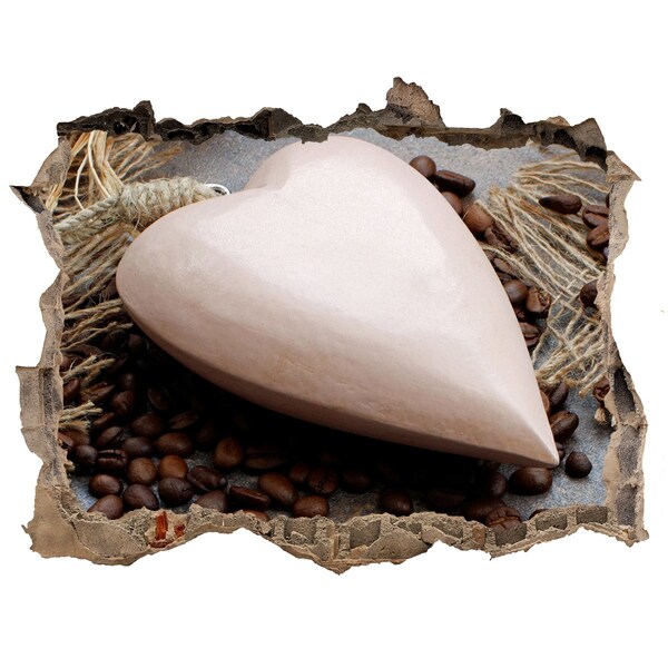 3D Wandsticker Loch Eine Kaffeeoase in den Ruinen