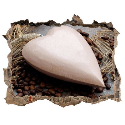 3D Wandsticker Loch Eine Kaffeeoase in den Ruinen