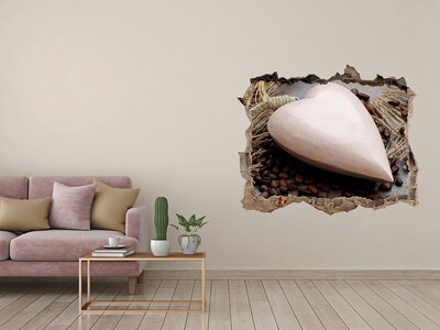 3D Wandsticker Loch Eine Kaffeeoase in den Ruinen