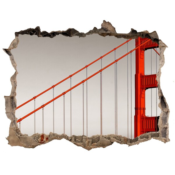 3D Wandsticker Loch Golden Gate Bridge in San Francisco