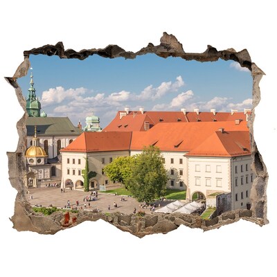 3D Wandtattoos Loch in der Wand Krakaus Altstadt