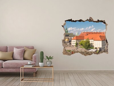 3D Wandtattoos Loch in der Wand Krakaus Altstadt