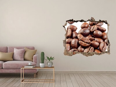 3D Wandsticker Loch Kaffee in einer verfallenen Mauer