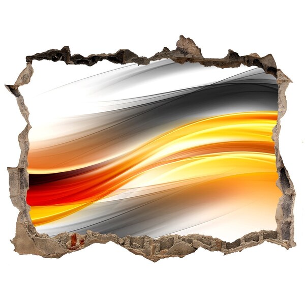 3D Wandsticker Loch Ein Durchbruch bei den Farben im Beton