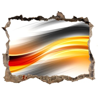 3D Wandsticker Loch Ein Durchbruch bei den Farben im Beton