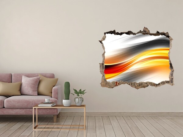 3D Wandsticker Loch Ein Durchbruch bei den Farben im Beton