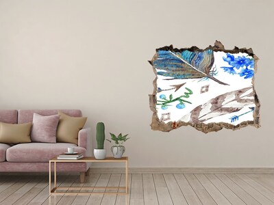 3D Wandsticker Loch Eine geheimnisvolle Oase im Dschungel